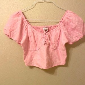 Pink skirt and top barely worn